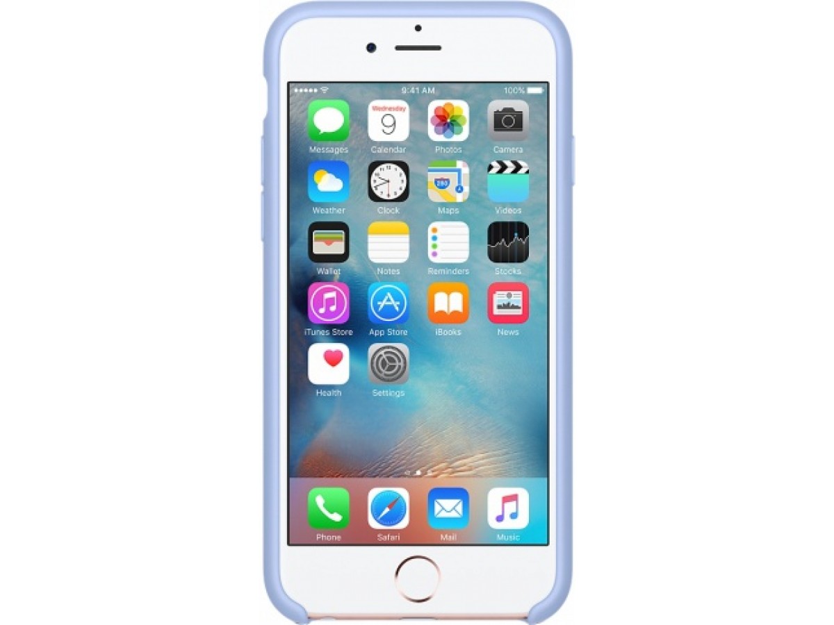 Чехол Silicone Case для iPhone 6/6s светло-голубой